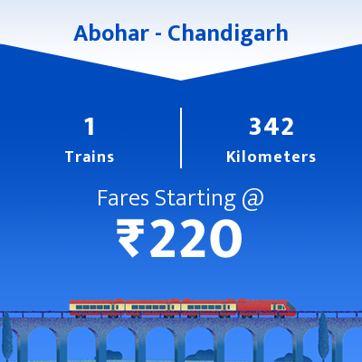 Abohar To Chandigarh Trains